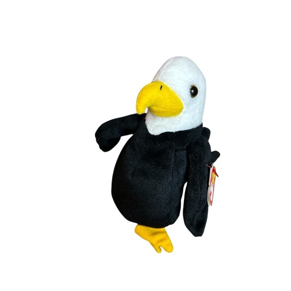 Ty Baldy Black and White Plush Eagle - Picture 6 of 8